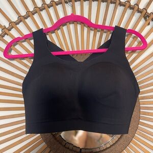 Lululemon Enlite Weave Back Sports Bra High Support 34 D Black Running Active